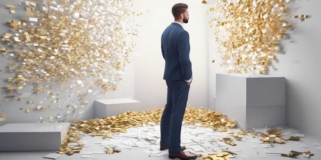 person visualizing success