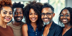 Diverse user personas with distinct, realistic features.